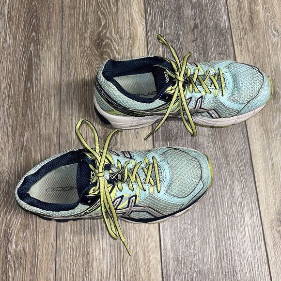 Asics GT 1000 Athletic Running Sneaker Shoes Blue Green T4K8Q Women’s US Size 8 - Picture 2 of 11